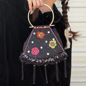 Beautiful and campy mary frances handbag